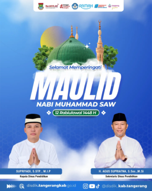 Ucapan Maulid Nabi Muhammad SAW dari Dinas Pendidikan Kabupaten Tangerang
