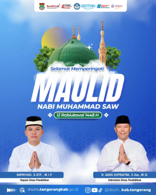 Ucapan Maulid Nabi Muhammad SAW dari Dinas Pendidikan Kabupaten Tangerang