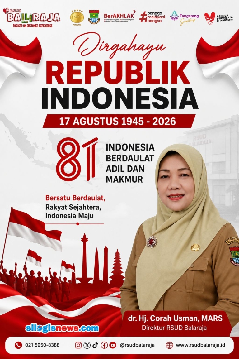 Sambut HUT Ke-81 RI, RSUD Balaraja Ajak Masyarakat Bersama Wujudkan Indonesia Sehat