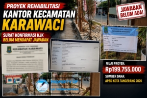 KJK Tangerang Raya Soroti Rehabilitasi Kantor Kecamatan Karawaci, Surat Konfirmasi Belum Mendapat Jawaban