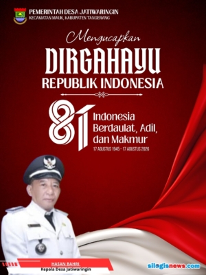 HUT ke-81 RI, Kepala Desa Jatiwaringin Sampaikan Semangat Indonesia Berdaulat, Adil dan Makmur