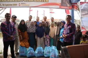 PLN Indonesia Power UBP Banten 3 Lontar Dukung Jembatan Merah Putih dan Salurkan 150 Paket Sembako
