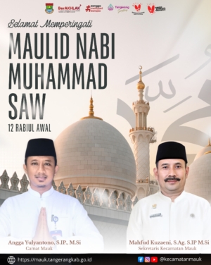 Ucapan Maulid Nabi Muhammad SAW dari Kecamatan Mauk Kabupaten Tangerang