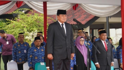 Bupati Tangerang Maesyal Rasyid memimpin upacara Hari Kesaktian Pancasila 2026